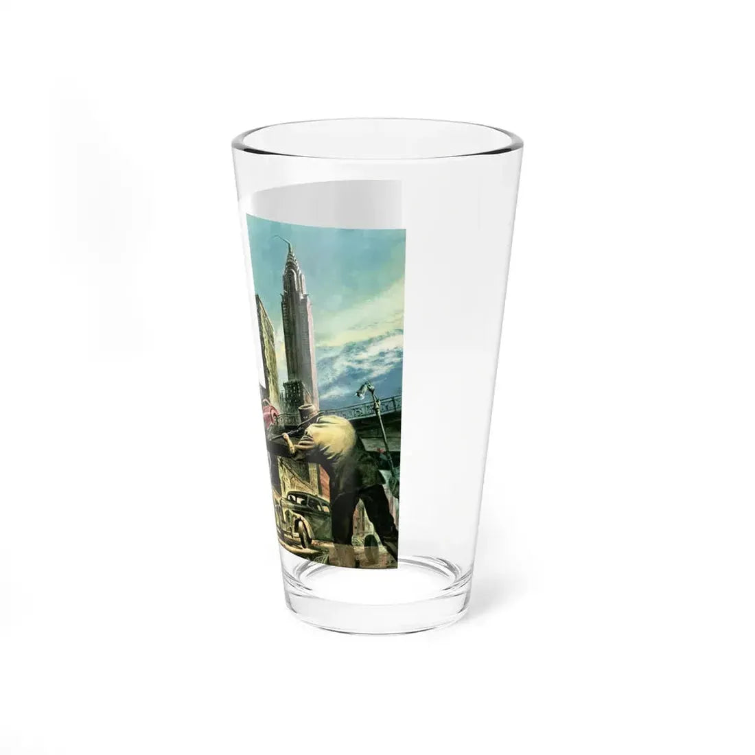 Post-Apocalyptic Grand Central Station, 1947 (Magazine Illustration) Pint Glass 16oz - Go Mug Yourself