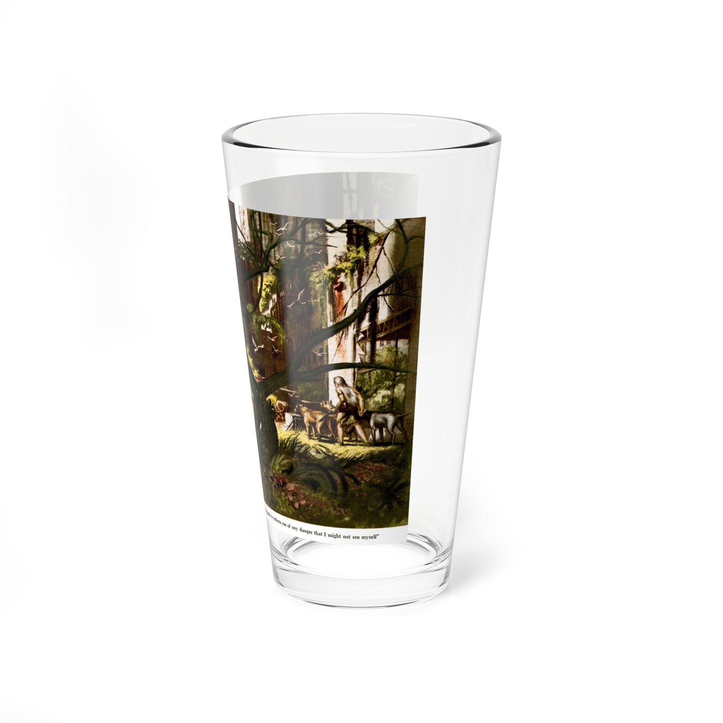 Post-Atomic-Apocalpse Rockefeller Center (Magazine Illustration) Pint Glass 16oz-Go Mug Yourself