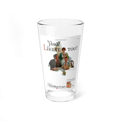 Post Bran Flakes ad, Ladies' Home Journal, September 1927 (Magazine Illustration) Pint Glass 16oz 16oz - Go Mug Yourself