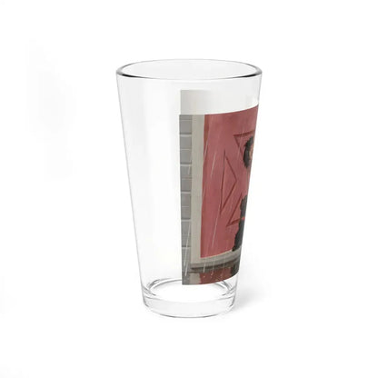 Post Cereal advertisement, Morning Newspaper, 1957 (Magazine Illustration) Pint Glass 16oz - Go Mug Yourself