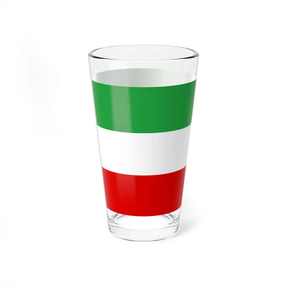 Post-constitutional Revolution Civil Flag of Persia (Iran) Pint Glass 16oz - Go Mug Yourself