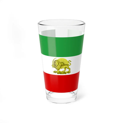 Post-constitutional Revolution State Flag of Persia (Iran) Pint Glass 16oz 16oz - Go Mug Yourself
