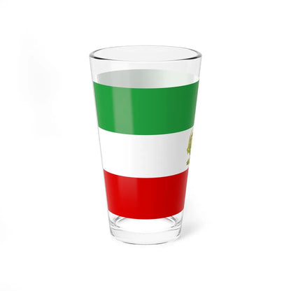 Post-constitutional Revolution State Flag of Persia (Iran) Pint Glass 16oz - Go Mug Yourself