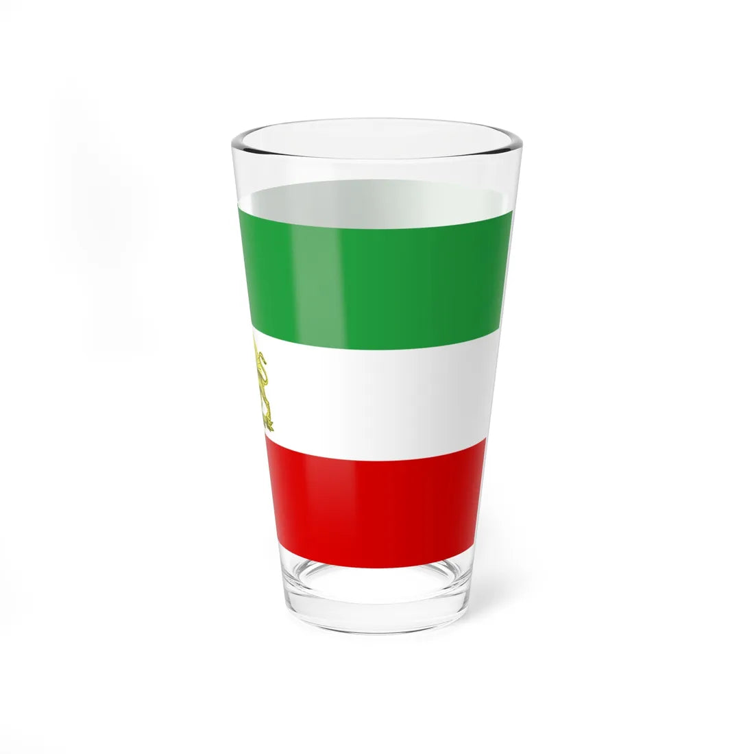 Post-constitutional Revolution State Flag of Persia (Iran) Pint Glass 16oz - Go Mug Yourself