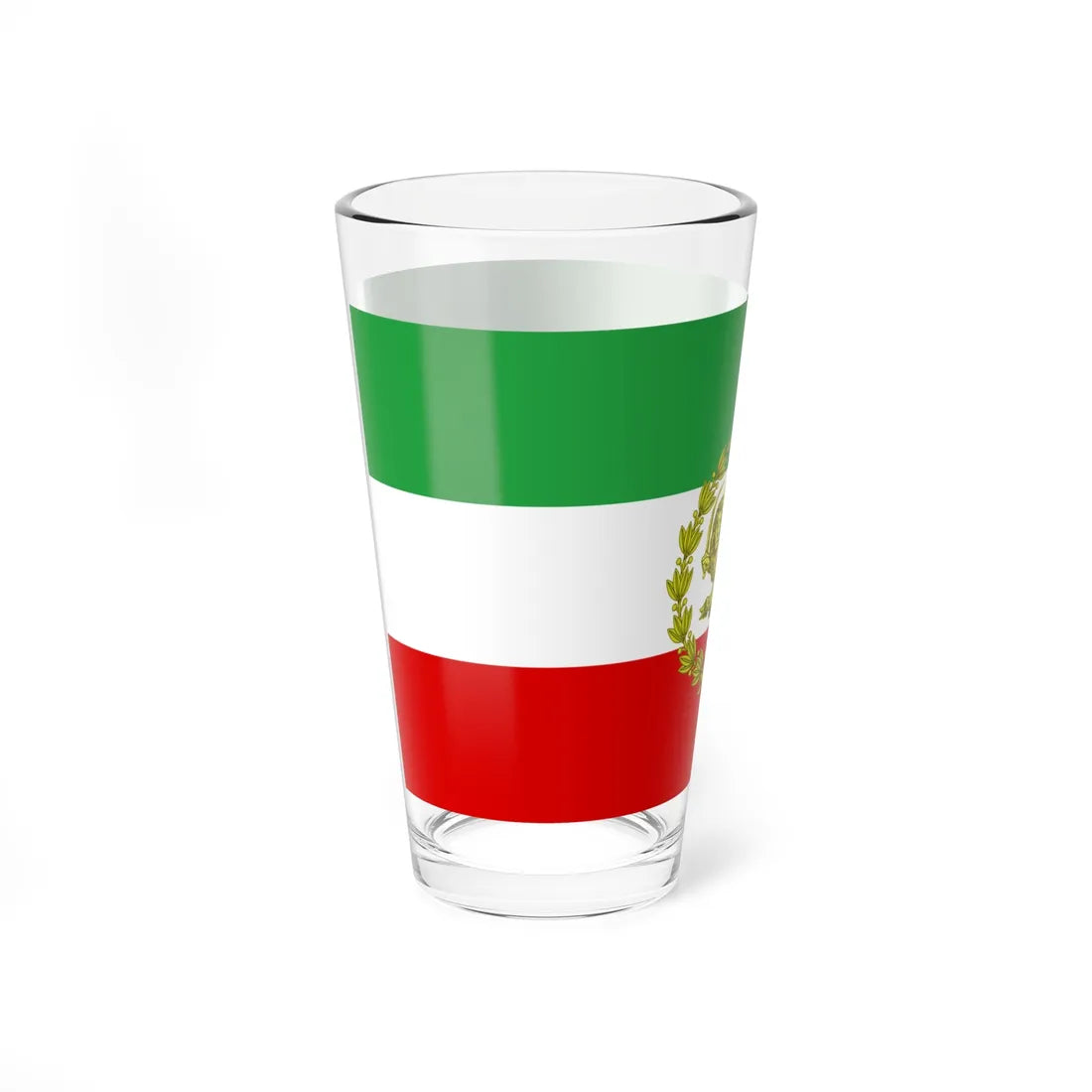 Post-constitutional Revolution War Flag of Persia (Iran) Pint Glass 16oz - Go Mug Yourself