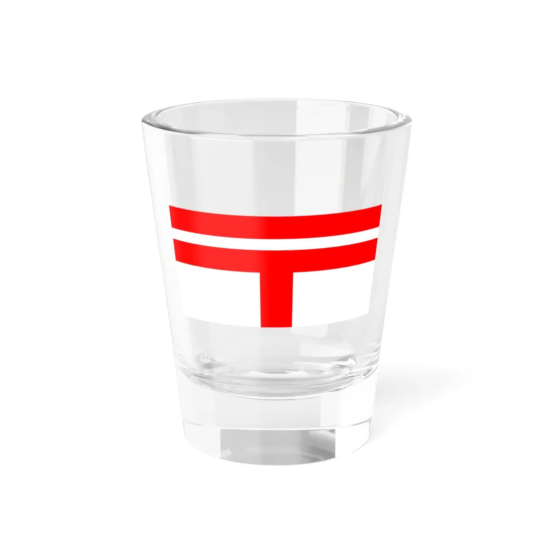 Postal Flag of Japanese Taiwan 1898-1916 (Japan) Shot Glass 1.5oz 1.5oz - Go Mug Yourself