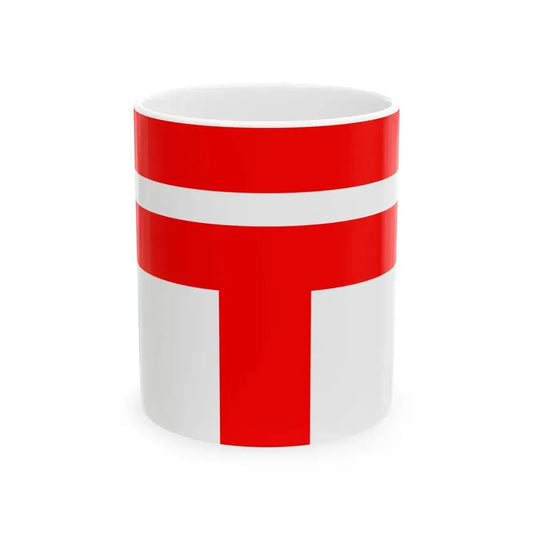 Postal Flag of Japanese Taiwan 1898-1916 (Japan) White Coffee Mug 11oz - Go Mug Yourself