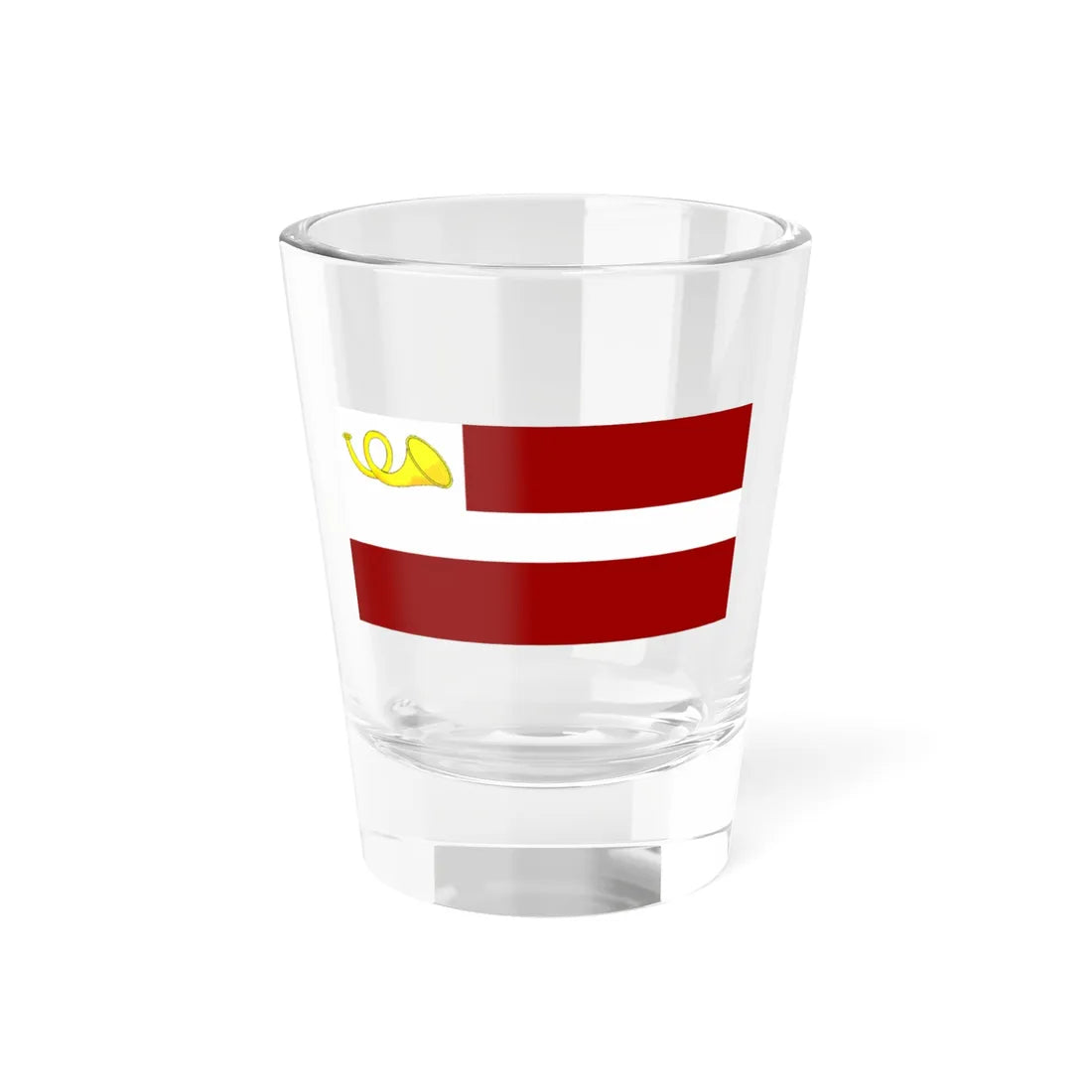 Postal Flag of Latvia (Latvia) Shot Glass 1.5oz 1.5oz - Go Mug Yourself