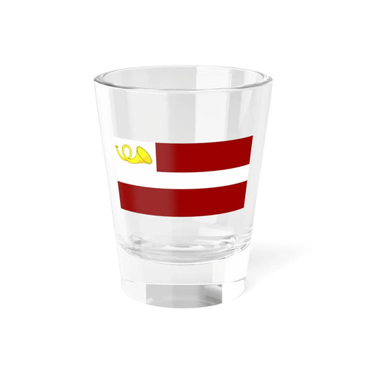 Postal Flag of Latvia (Latvia) Shot Glass 1.5oz 1.5oz - Go Mug Yourself