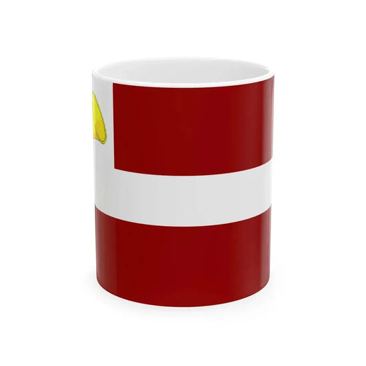Postal Flag of Latvia (Latvia) White Coffee Mug 11oz - Go Mug Yourself