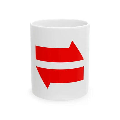 Postal flag of Mengjiang (China) White Coffee Mug 11oz - Go Mug Yourself