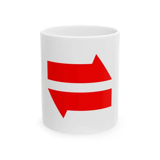 Postal flag of Mengjiang (China) White Coffee Mug 11oz - Go Mug Yourself