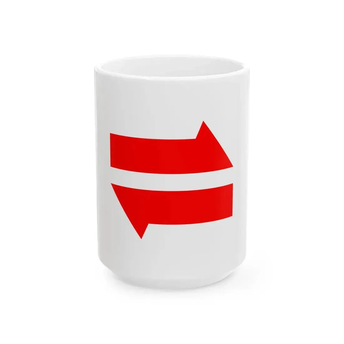 Postal flag of Mengjiang (China) White Coffee Mug 15oz - Go Mug Yourself