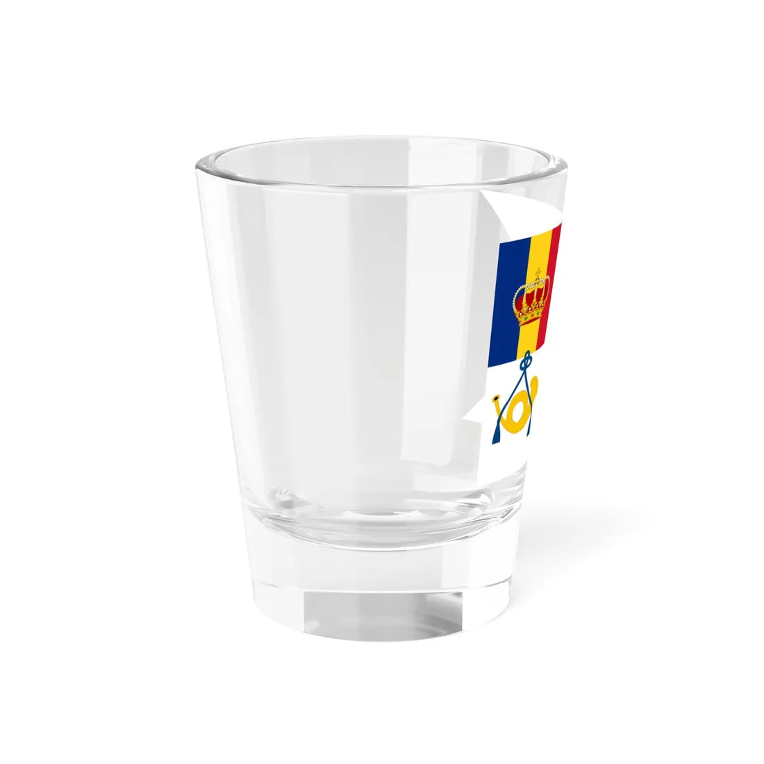 Postal Flag of the Romanian Maritime Service 1939 (Moldova) Shot Glass 1.5oz - Go Mug Yourself