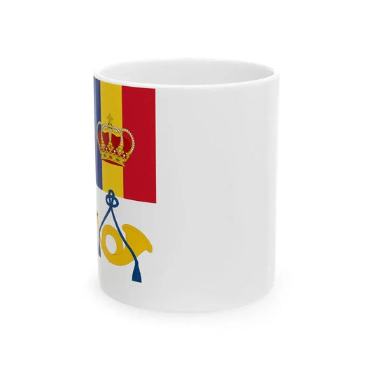 Postal Flag of the Romanian Maritime Service 1939 (Moldova) White Coffee Mug 11oz - Go Mug Yourself