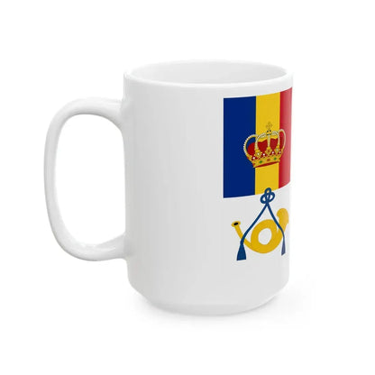 Postal Flag of the Romanian Maritime Service 1939 (Moldova) White Coffee Mug - Go Mug Yourself