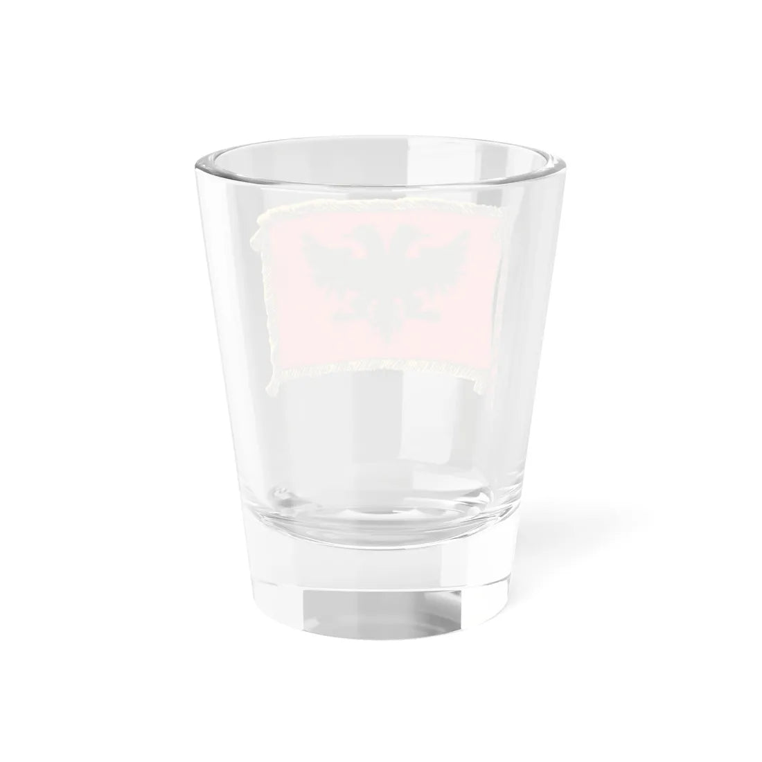 Postcard flag by Spiridon Ilo 1920 (Albania) Shot Glass 1.5oz - Go Mug Yourself