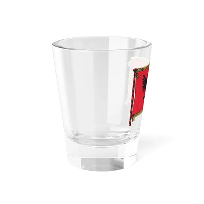 Postcard flag by Spiridon Ilo 1920 (Albania) Shot Glass 1.5oz - Go Mug Yourself