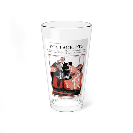 Postcripts, Pictorial Review, August 1930 (Magazine Illustration) Pint Glass 16oz-16oz-Go Mug Yourself