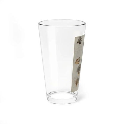 Postman Soaking Feet, The Saturday Evening Post cover study, 1940 (Magazine Illustration) Pint Glass 16oz - Go Mug Yourself