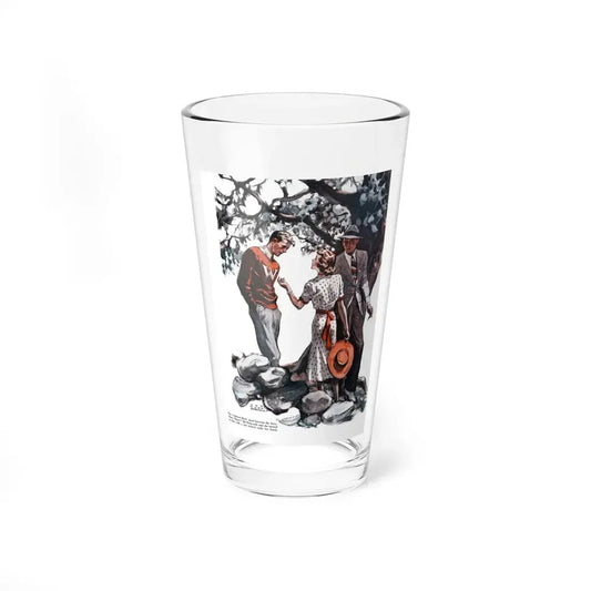Postscript at Midnight, Good Housekeeping, June 1938 (Magazine Illustration) Pint Glass 16oz 16oz - Go Mug Yourself