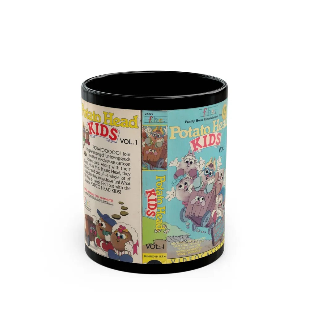 POTATO HEAD KIDS VOLUME 1 (VHS COVER) - Black Coffee Mug-11oz-Go Mug Yourself