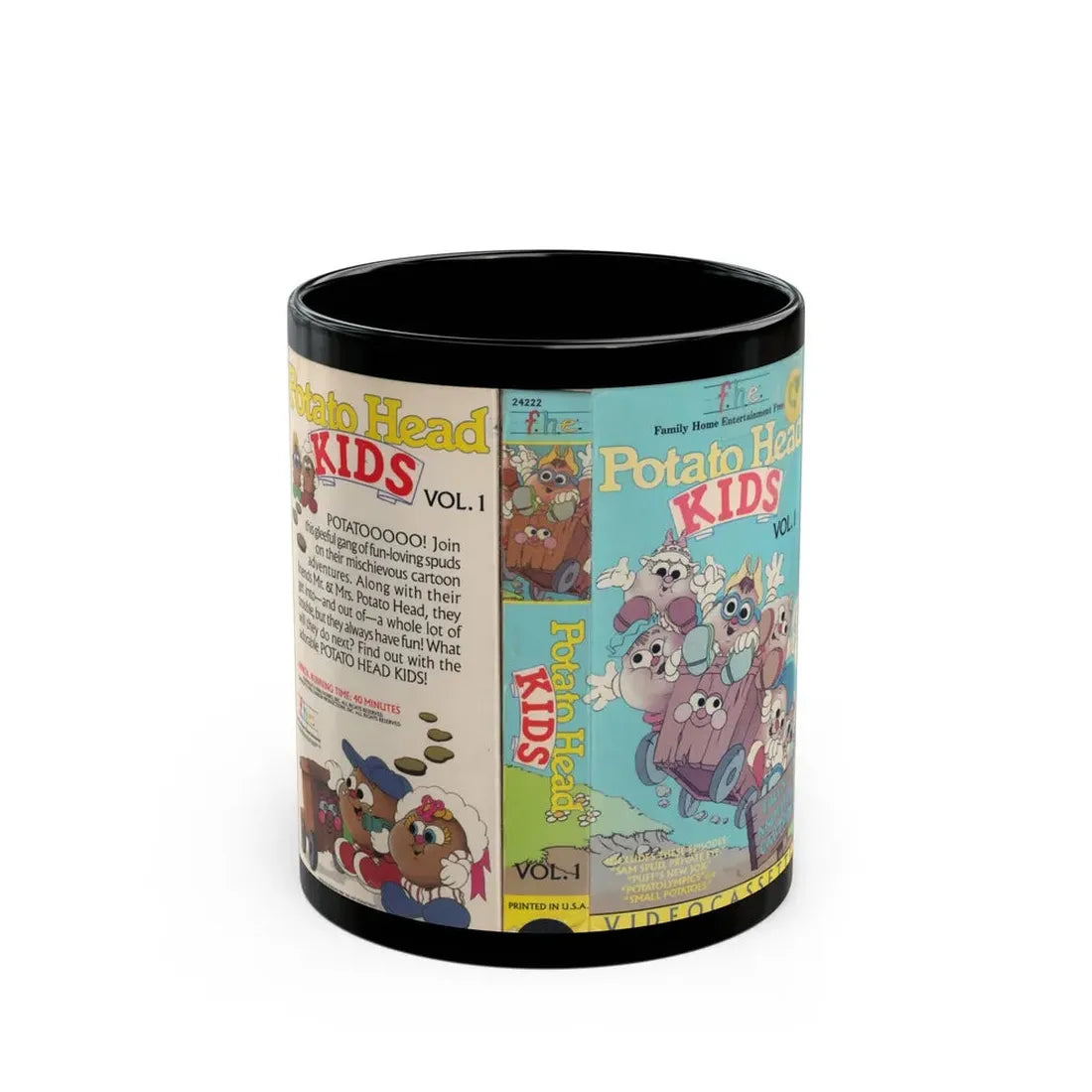 POTATO HEAD KIDS VOLUME 1 (VHS COVER) - Black Coffee Mug 11oz - Go Mug Yourself