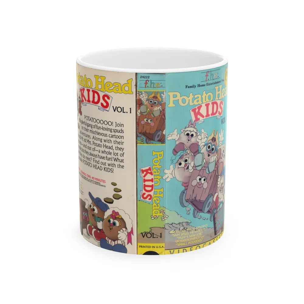 POTATO HEAD KIDS VOLUME 1 (VHS COVER) - White Coffee Mug-11oz-Go Mug Yourself