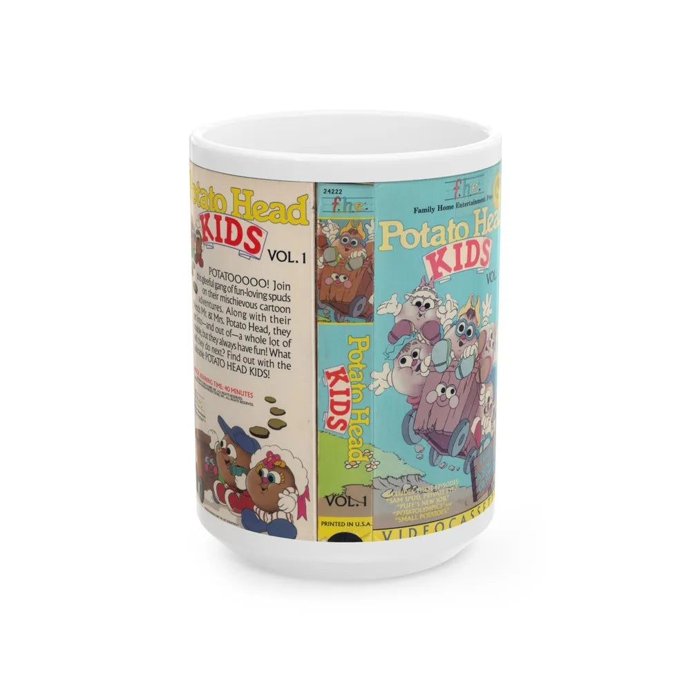 POTATO HEAD KIDS VOLUME 1 (VHS COVER) - White Coffee Mug-15oz-Go Mug Yourself