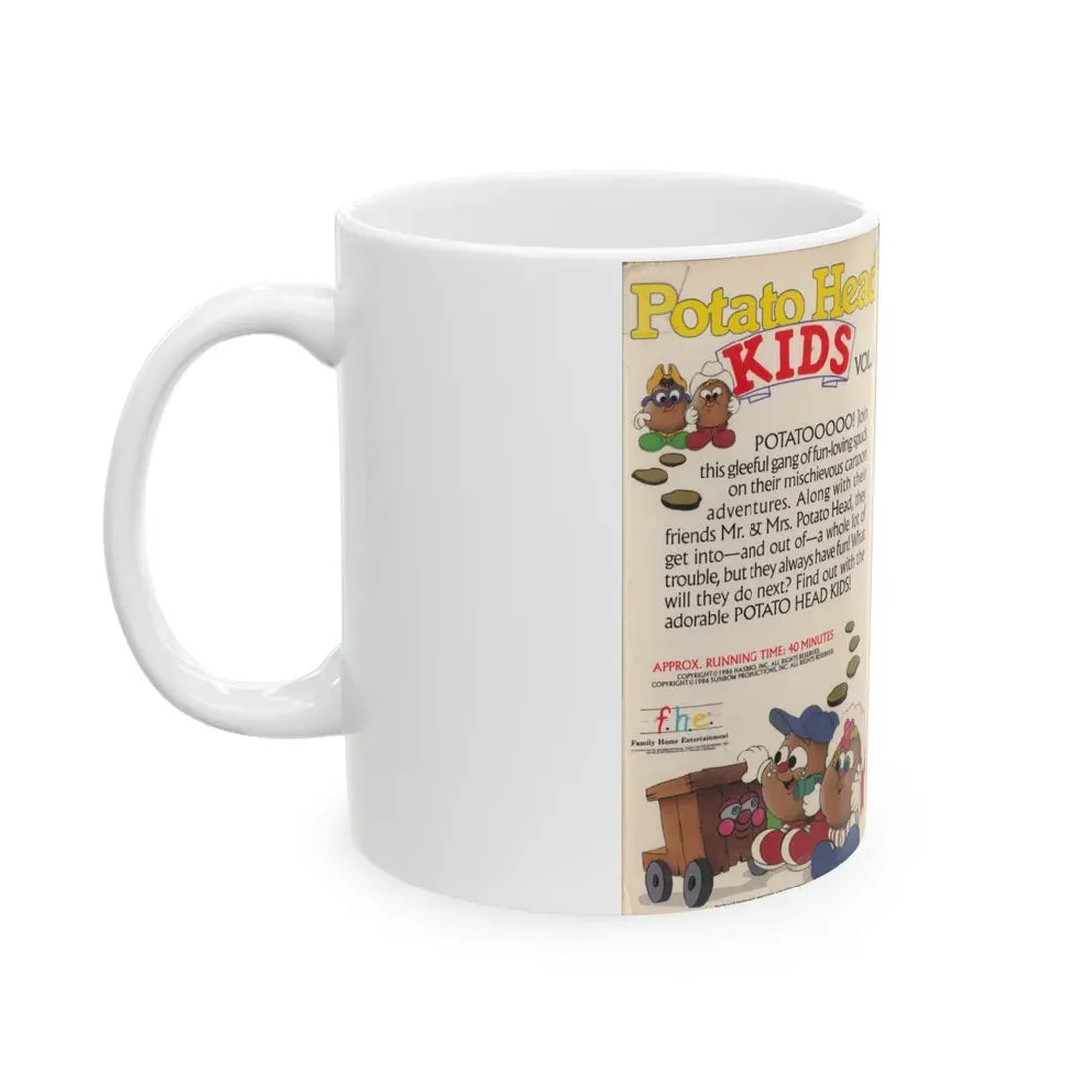 POTATO HEAD KIDS VOLUME 1 (VHS COVER) - White Coffee Mug - Go Mug Yourself
