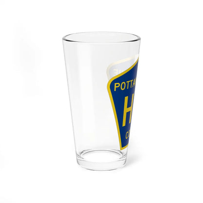 Pottawattamie County H10 (Iowa) (Road Sign) Pint Glass 16oz - Go Mug Yourself