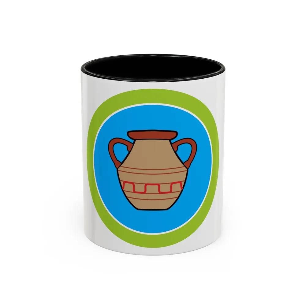 Pottery (Boy Scout Merit Badge) Accent Coffee Mug-11oz-Black-Go Mug Yourself