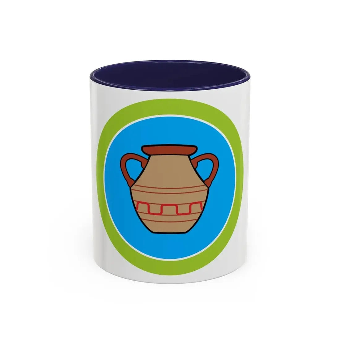 Pottery (Boy Scout Merit Badge) Accent Coffee Mug 11oz Navy - Go Mug Yourself