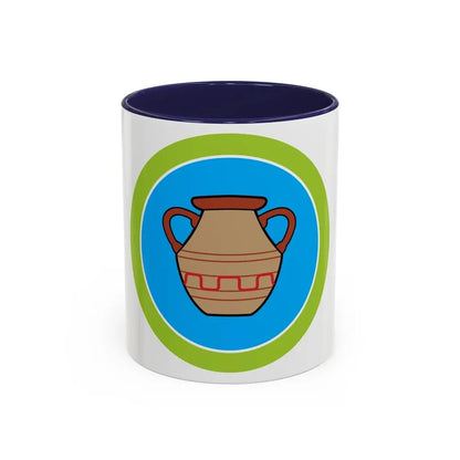 Pottery (Boy Scout Merit Badge) Accent Coffee Mug 11oz Navy - Go Mug Yourself