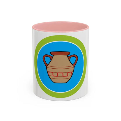 Pottery (Boy Scout Merit Badge) Accent Coffee Mug 11oz Pink - Go Mug Yourself