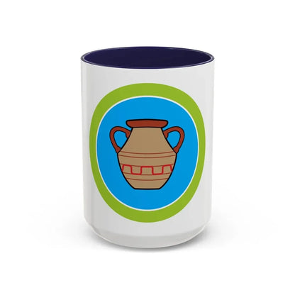 Pottery (Boy Scout Merit Badge) Accent Coffee Mug 15oz Navy - Go Mug Yourself