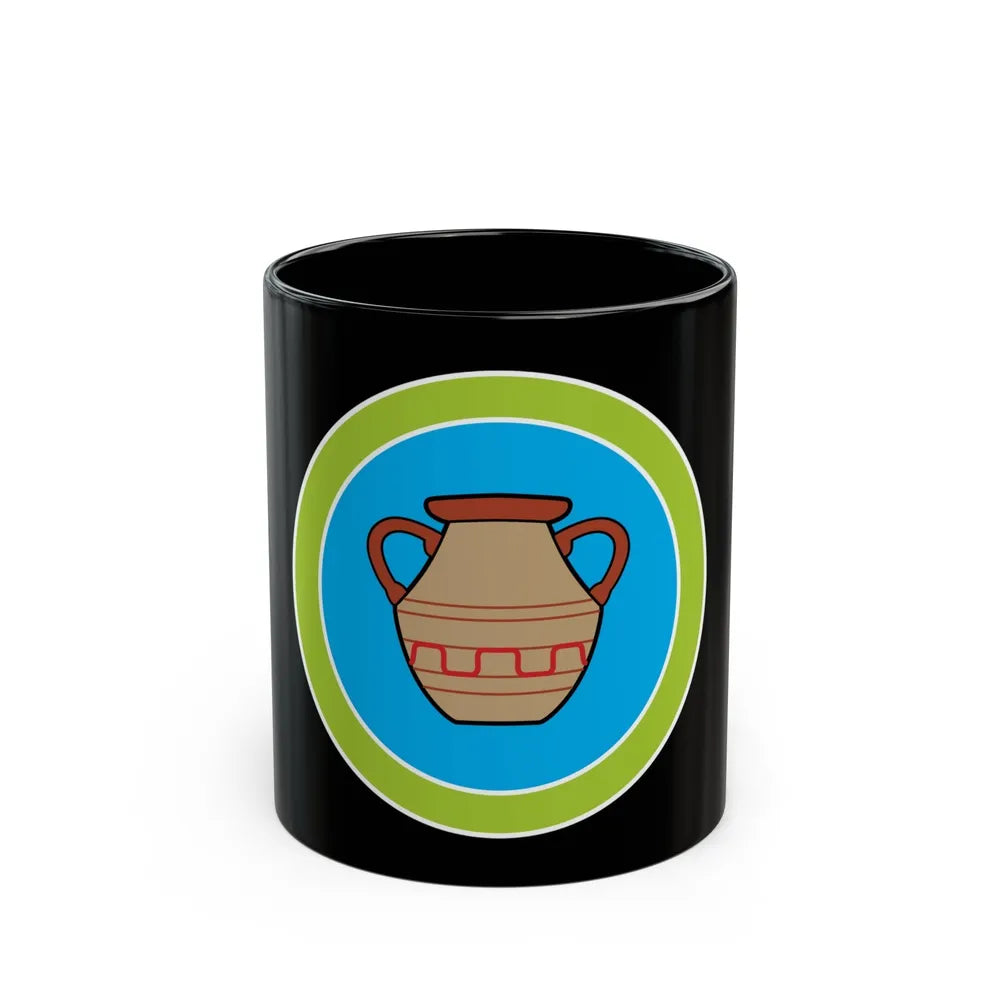 Pottery (Boy Scout Merit Badge) Black Coffee Mug-11oz-Go Mug Yourself