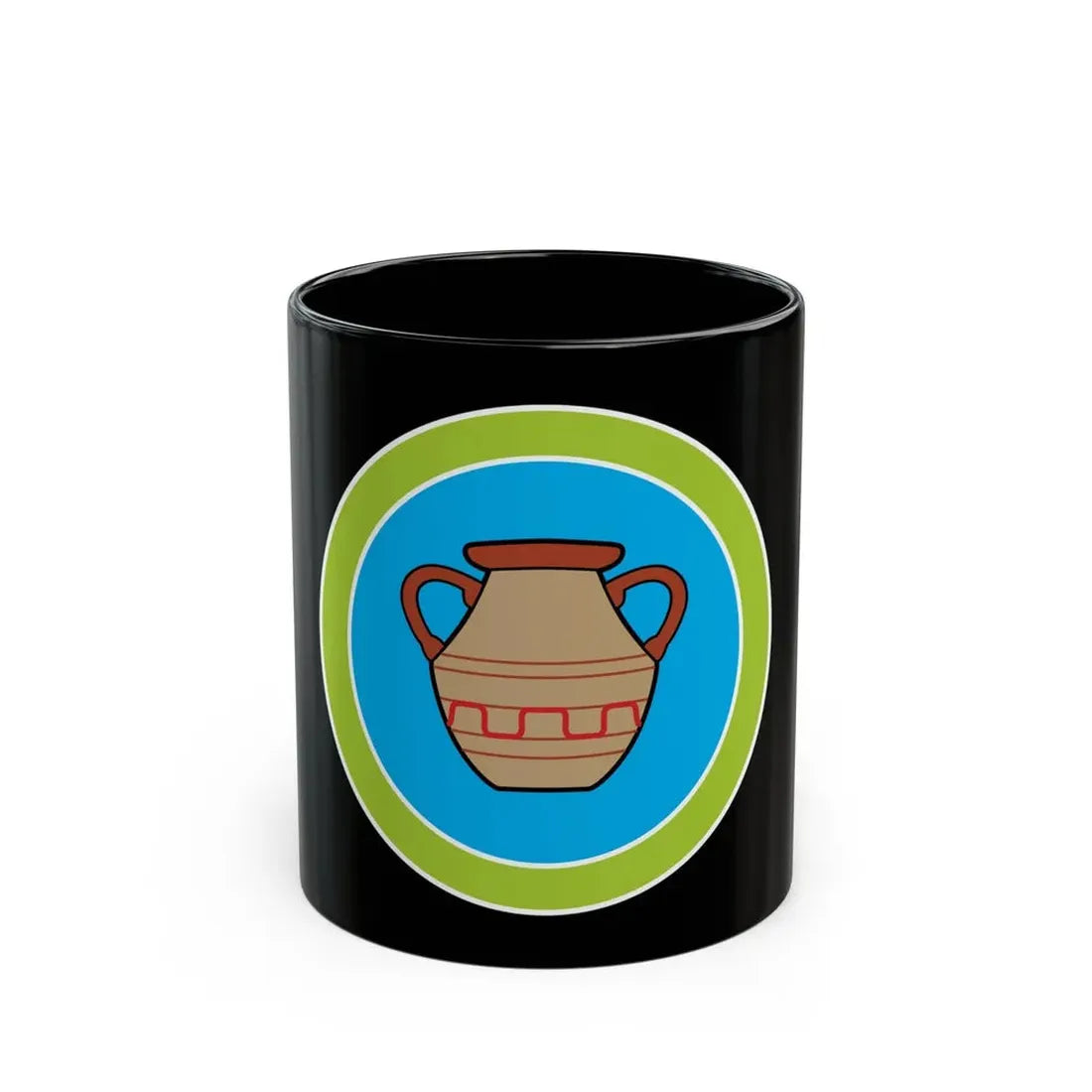 Pottery (Boy Scout Merit Badge) Black Coffee Mug 11oz - Go Mug Yourself