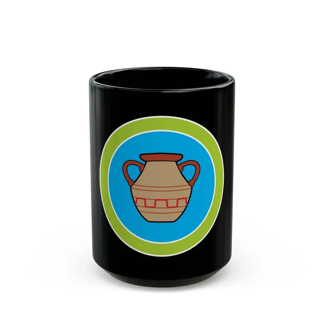 Pottery (Boy Scout Merit Badge) Black Coffee Mug 15oz - Go Mug Yourself