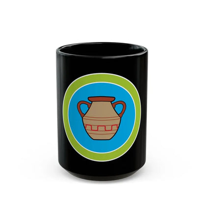 Pottery (Boy Scout Merit Badge) Black Coffee Mug 15oz - Go Mug Yourself