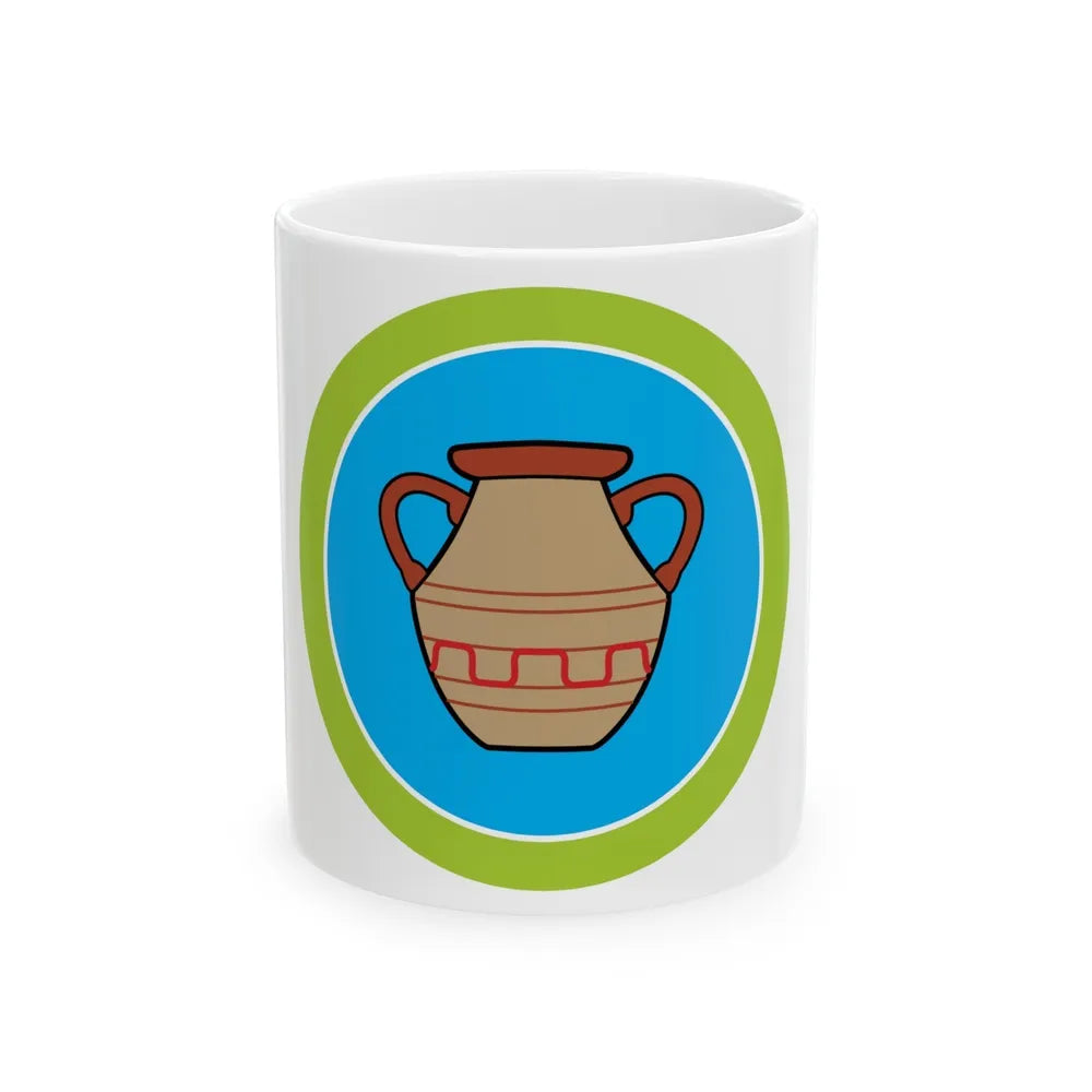 Pottery (Boy Scout Merit Badge) White Coffee Mug-11oz-Go Mug Yourself