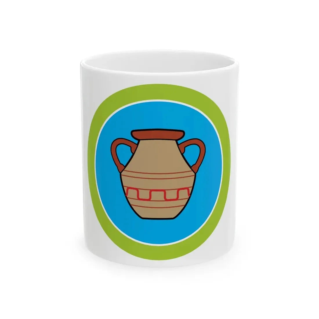 Pottery (Boy Scout Merit Badge) White Coffee Mug 11oz - Go Mug Yourself