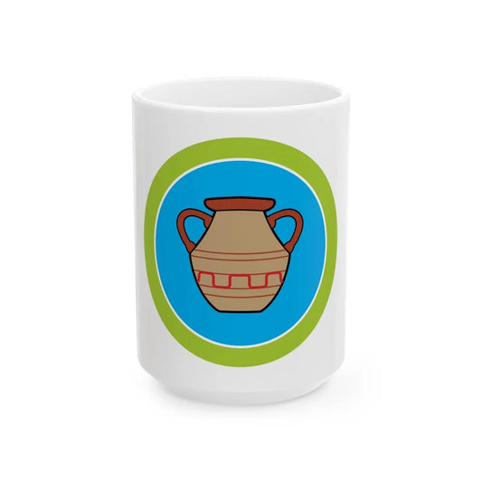 Pottery (Boy Scout Merit Badge) White Coffee Mug-15oz-Go Mug Yourself