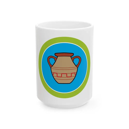 Pottery (Boy Scout Merit Badge) White Coffee Mug 15oz - Go Mug Yourself