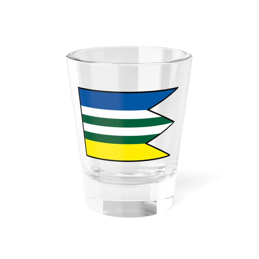 Potvorice Nove Mesto Nad Vahom Flag (Slovakia) Shot Glass 1.5oz 1.5oz - Go Mug Yourself