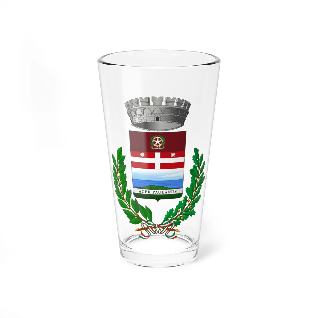 Povegliano-Stemma (Italy) (Coat of Arms) Pint Glass 16oz 16oz - Go Mug Yourself