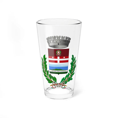Povegliano-Stemma (Italy) (Coat of Arms) Pint Glass 16oz 16oz - Go Mug Yourself