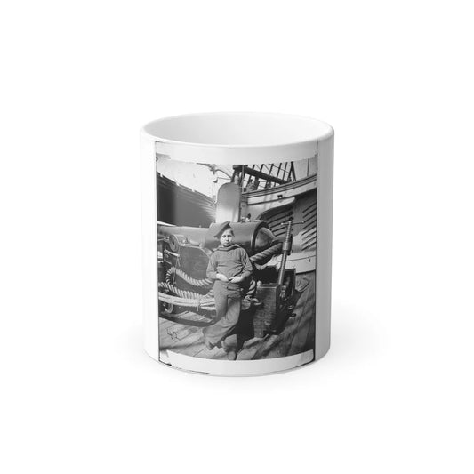 Powder Monkey by Gun of U.S.S. New Hampshire Off Charleston, S.C. (U.S. Civil War) Color Changing Coffee Mug 11oz-11oz-Go Mug Yourself