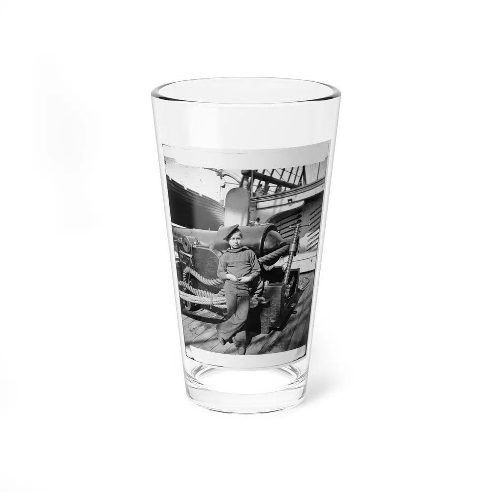 Powder Monkey By Gun Of U.S.S. New Hampshire Off Charleston, S.C. (U.S. Civil War) Pint Glass 16oz-16oz-Go Mug Yourself