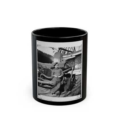Powder Monkey By Gun Of U.S.S. New Hampshire Off Charleston, S.C. (U.S. Civil War) Black Coffee Mug 11oz - Go Mug Yourself